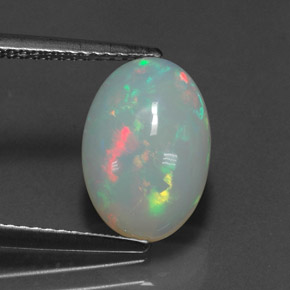 2,57 ctw natürlicher mehrfarbiger Opal, Transparent, Transparent / Lichtdurchlässig