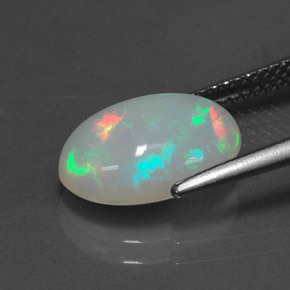 2,57 ctw natürlicher mehrfarbiger Opal, Transparent, Transparent / Lichtdurchlässig