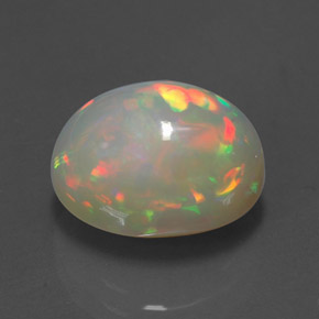 4,94 ctw natürlicher mehrfarbiger Opal, Transparent, Transparent / Lichtdurchlässig