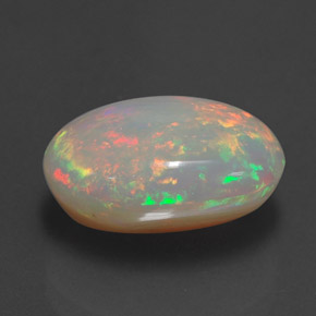 4,88 ctw natürlicher mehrfarbiger Opal, Transparent, Transparent / Lichtdurchlässig