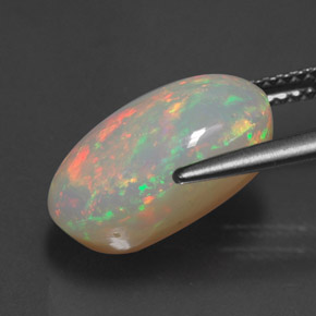 4,88 ctw natürlicher mehrfarbiger Opal, Transparent, Transparent / Lichtdurchlässig