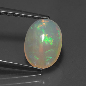 2,09 ctw natürlicher mehrfarbiger Opal, Transparent, Transparent / Lichtdurchlässig