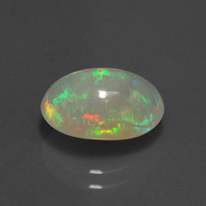 2,09 ctw natürlicher mehrfarbiger Opal, Transparent, Transparent / Lichtdurchlässig