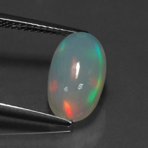 2,51 ctw natürlicher mehrfarbiger Opal, Transparent, Transparent / Lichtdurchlässig