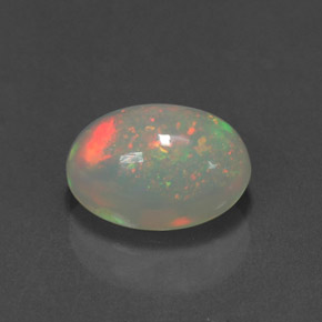 2,34 ctw natürlicher mehrfarbiger Opal, Transparent, Transparent / Lichtdurchlässig