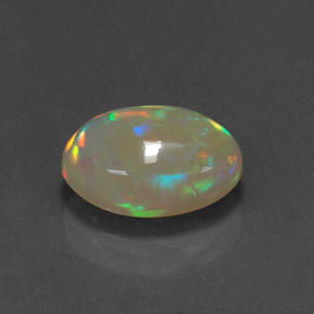 2,10 ctw natürlicher mehrfarbiger Opal, Transparent, Transparent / Lichtdurchlässig
