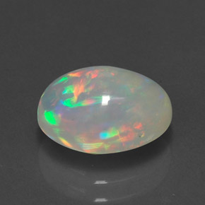 1,98 ctw natürlicher mehrfarbiger Opal, Transparent, Transparent / Lichtdurchlässig