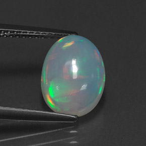 2,35 ctw natürlicher mehrfarbiger Opal, Transparent, Transparent / Lichtdurchlässig