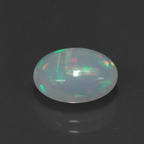2,35 ctw natürlicher mehrfarbiger Opal, Transparent, Transparent / Lichtdurchlässig
