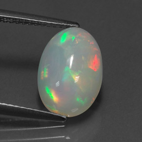 2,60 ctw natürlicher mehrfarbiger Opal, Transparent, Transparent / Lichtdurchlässig