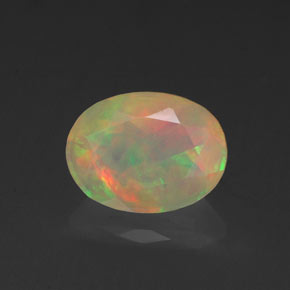 0,87 ctw natürlicher mehrfarbiger Opal, Transparent, Transparent / Lichtdurchlässig