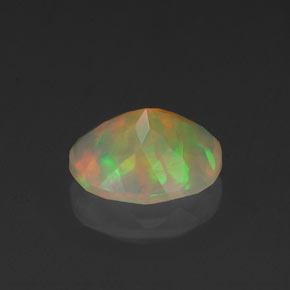 0,88 ctw natürlicher mehrfarbiger Opal, Transparent, Transparent / Lichtdurchlässig