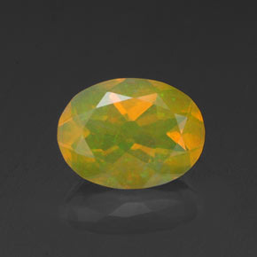 0,98 ctw natürlicher mehrfarbiger Opal, Oval Schliff, Transparent