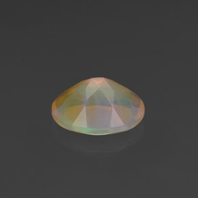 0,88 ctw natürlicher mehrfarbiger Opal, Oval Schliff, Transparent