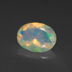 9,17 ctw natürlicher Mehrfarbig Opal, Oval Schliff, Transparent