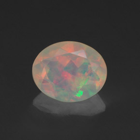 0,83 ctw natürlicher mehrfarbiger Opal, Transparent, Transparent / Lichtdurchlässig