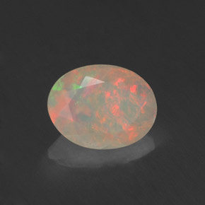 0,76 ctw natürlicher mehrfarbiger Opal, Transparent, Transparent / Lichtdurchlässig