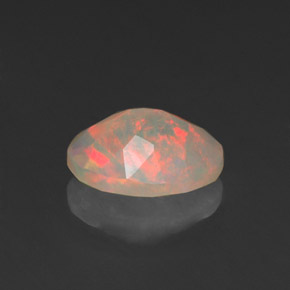 0,76 ctw natürlicher mehrfarbiger Opal, Transparent, Transparent / Lichtdurchlässig