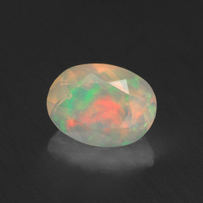 0,96 ctw natürlicher mehrfarbiger Opal, Transparent, Transparent / Lichtdurchlässig