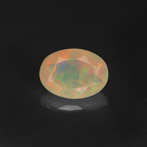 0,50 ctw natürlicher mehrfarbiger Opal, Transparent, Transparent / Lichtdurchlässig