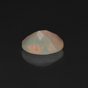 0,49 ctw natürlicher mehrfarbiger Opal, Transparent, Transparent / Lichtdurchlässig