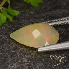 9,17 ctw natürlicher Mehrfarbig Opal, Birnenform, Transparent