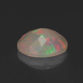 1,13 ctw natürlicher mehrfarbiger Opal, Transparent, Transparent / Lichtdurchlässig