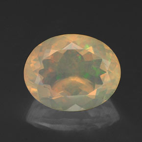 1,79 ctw natürlicher mehrfarbiger Opal, Oval Schliff, Lichtdurchlässig