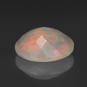1,46 ctw natürlicher mehrfarbiger Opal, Transparent, Transparent / Lichtdurchlässig