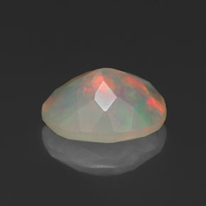 1,12 ctw natürlicher mehrfarbiger Opal, Transparent, Transparent / Lichtdurchlässig