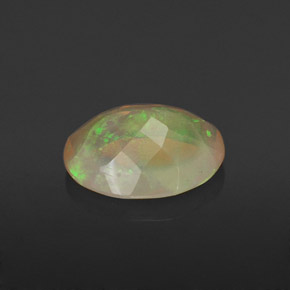1,37 ctw natürlicher mehrfarbiger Opal, Transparent, Transparent / Lichtdurchlässig