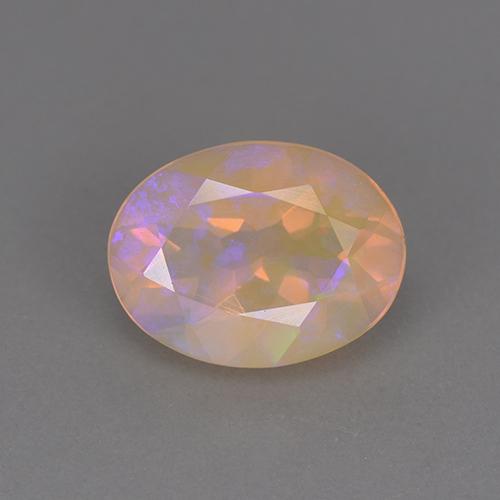 1,18 ctw natürlicher mehrfarbiger Opal, Oval Schliff, Transparent