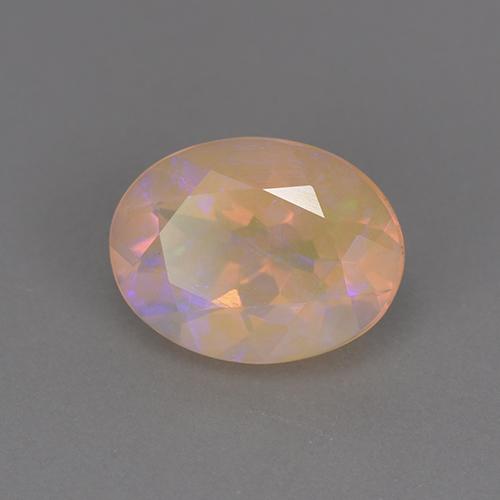 1,18 ctw natürlicher mehrfarbiger Opal, Oval Schliff, Transparent