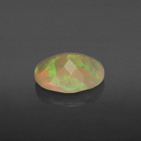 1,10 ctw natürlicher mehrfarbiger Opal, Transparent, Transparent / Lichtdurchlässig