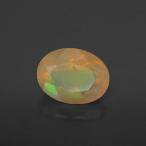 1,28 ctw natürlicher mehrfarbiger Opal, Oval Schliff, Lichtdurchlässig