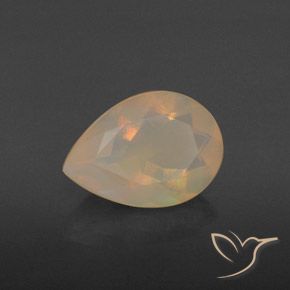 9,17 ctw natürlicher Mehrfarbig Opal, Birnenform, Transparent