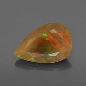 9,17 ctw natürlicher Mehrfarbig Opal, Birnenform, Transparent