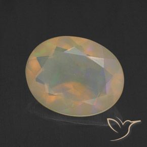 9,17 ctw natürlicher Mehrfarbig Opal, Oval, Transparent
