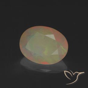 9,17 ctw natürlicher Mehrfarbig Opal, Oval, Lichtdurchlässig