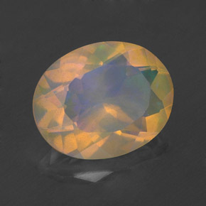 1,76 ctw natürlicher mehrfarbiger Opal, Oval Schliff, Transparent