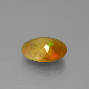 1,51 ctw natürlicher mehrfarbiger Opal, Oval Schliff, Lichtdurchlässig