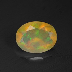 9,17 ctw natürlicher Mehrfarbig Opal, Oval Schliff, Transparent