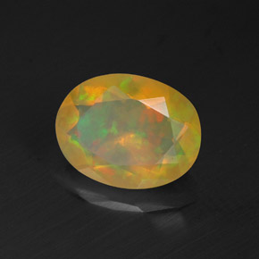 9,17 ctw natürlicher Mehrfarbig Opal, Oval Schliff, Transparent