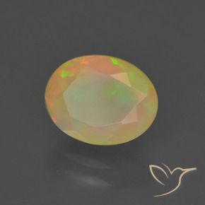 9,17 ctw natürlicher Mehrfarbig Opal, Oval, Lichtdurchlässig