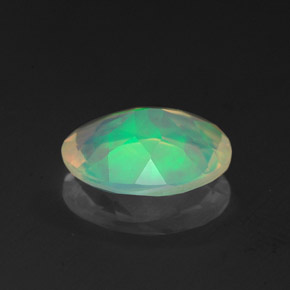 1,10 ctw natürlicher mehrfarbiger Opal, Oval Schliff, Transparent
