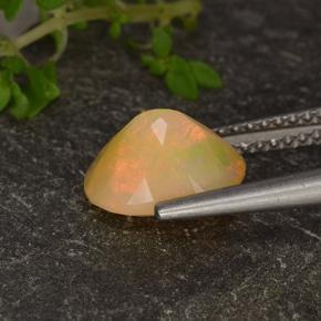 1,46 ctw natürlicher mehrfarbiger Opal, Oval Schliff, Lichtdurchlässig
