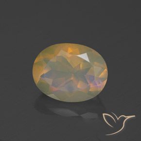 9,17 ctw natürlicher Mehrfarbig Opal, Oval, Transparent