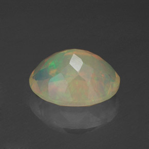 1,25 ctw natürlicher mehrfarbiger Opal, Oval Schliff, Transparent