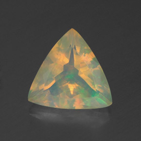 1,29 ctw natürlicher mehrfarbiger Opal, Trillion, Transparent