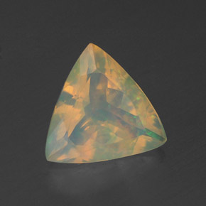 1,29 ctw natürlicher mehrfarbiger Opal, Trillion, Transparent